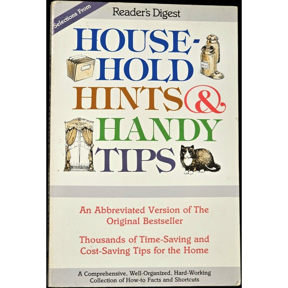 Reader's Digest HOUSEHOLD HINTS & HANDY TIPS Paperback Book